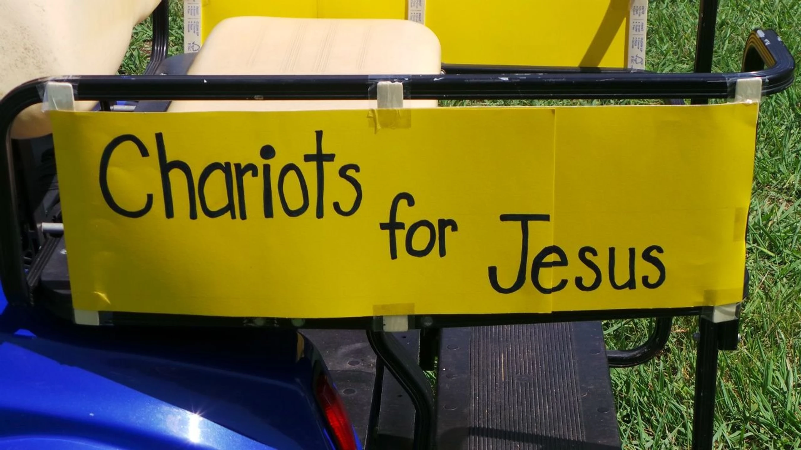 Chariots for Jesus at the racetrack